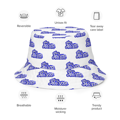 Love The Hustle® Gorro de pescador reversible de bandana con mini motivos atados