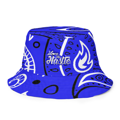 Love The Hustle® Gorro de pescador reversible de bandana con mini motivos atados
