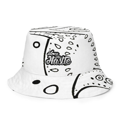 Love The Hustle® Gorro de pescador reversible de bandana con mini motivos atados