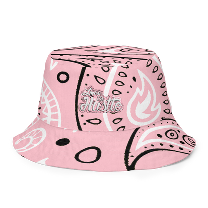 Love The Hustle® Gorro de pescador reversible de bandana con mini motivos atados