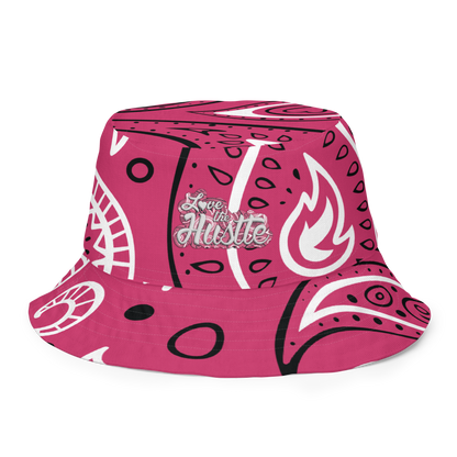 Love The Hustle™ Bandana Reversible Tyled Mini Motifs Bucket Hat