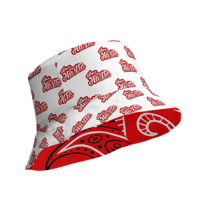 Love The Hustle® Gorro de pescador reversible de bandana con mini motivos atados