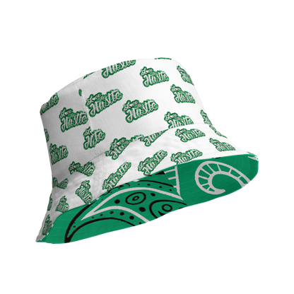 Love The Hustle® Gorro de pescador reversible de bandana con mini motivos atados