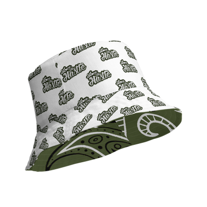 Love The Hustle® Gorro de pescador reversible de bandana con mini motivos atados