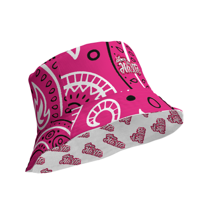 Love The Hustle® Gorro de pescador reversible de bandana con mini motivos atados