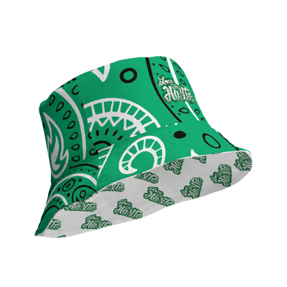 Love The Hustle® Gorro de pescador reversible de bandana con mini motivos atados