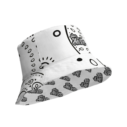 Love The Hustle® Gorro de pescador reversible de bandana con mini motivos atados