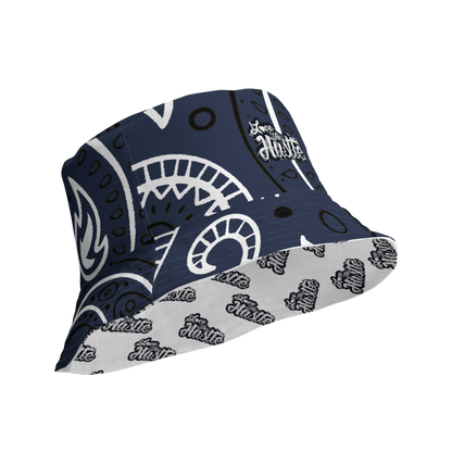 Love The Hustle® Gorro de pescador reversible de bandana con mini motivos atados