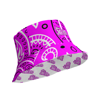 Love The Hustle® Gorro de pescador reversible de bandana con mini motivos atados