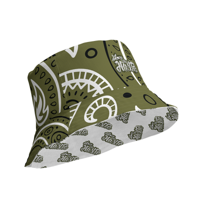 Love The Hustle™ Bandana Reversible Tyled Mini Motifs Bucket Hat