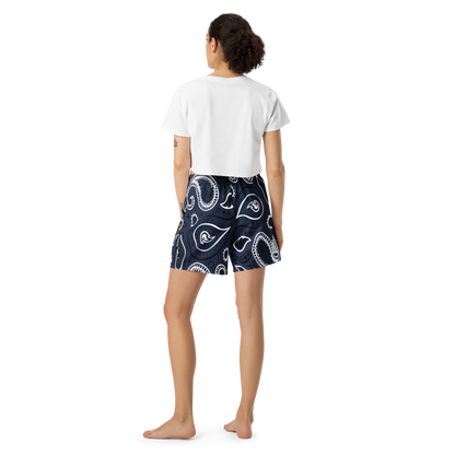 Love The Hustle® Personalized Uni Athletic Long Shorts Navy Squad