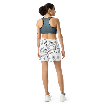 Love The Hustle® Bandana Uni Athletic Long Shorts White Squad