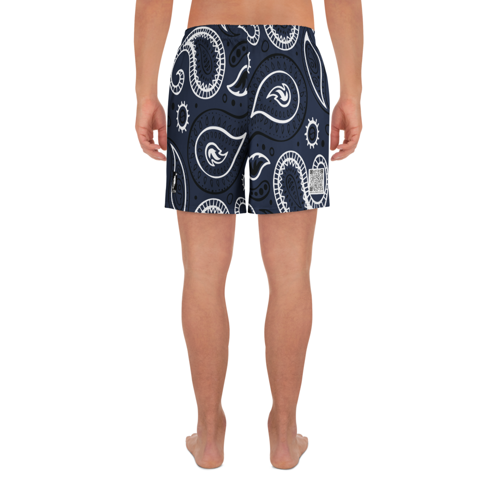 Love The Hustle® Personalized Uni Athletic Long Shorts Navy Squad