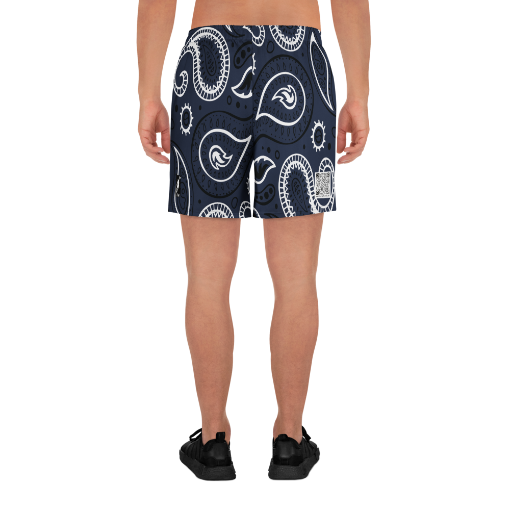 Love The Hustle® Personalized Uni Athletic Long Shorts Navy Squad