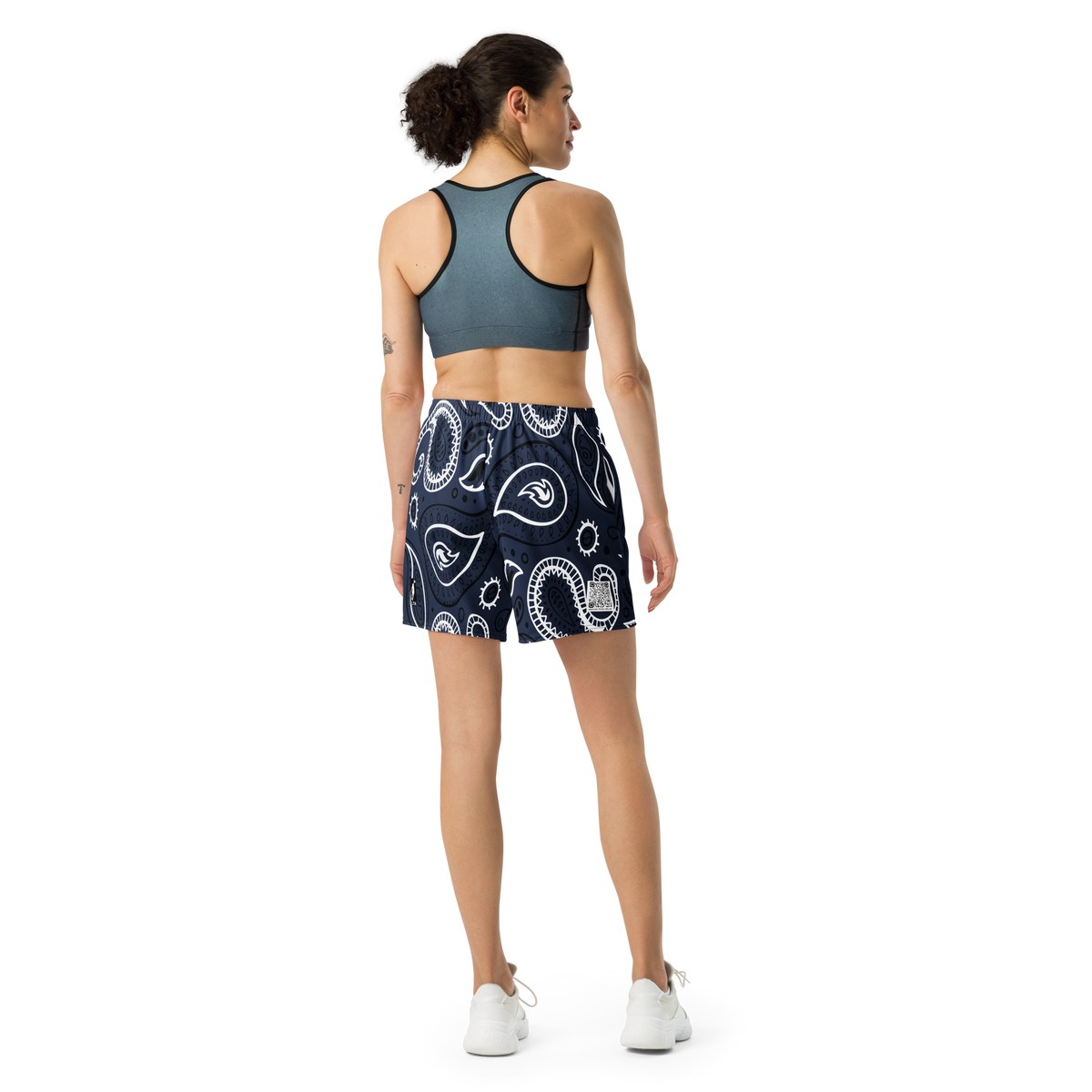 Love The Hustle® Personalized Uni Athletic Long Shorts Navy Squad