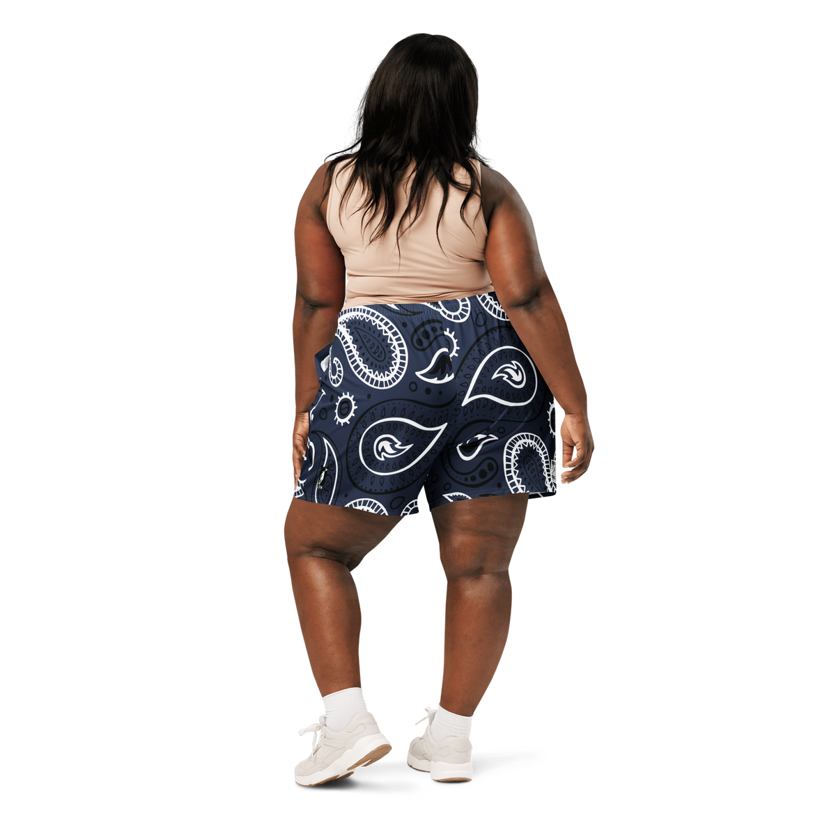 Love The Hustle® Personalized Uni Athletic Long Shorts Navy Squad
