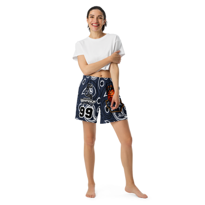 Love The Hustle® Personalized Uni Athletic Long Shorts Navy Squad