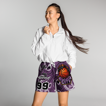 Love The Hustle® League Personalized Uni Premium Basketball Jersey Purple Squad