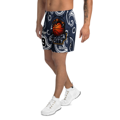 Love The Hustle® Personalized Uni Athletic Long Shorts Navy Squad
