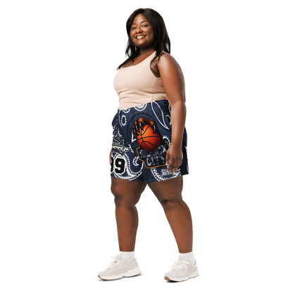 Love The Hustle® Personalized Uni Athletic Long Shorts Navy Squad