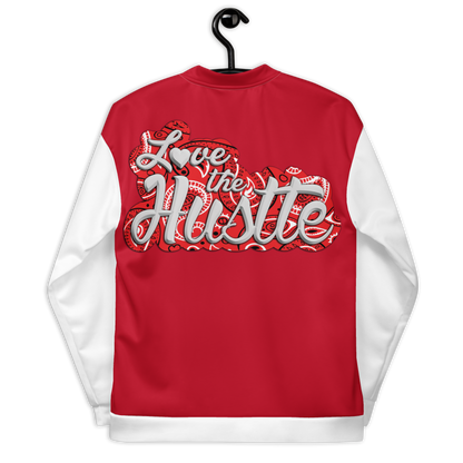 Blouson aviateur unisexe Love The Hustle™, hauts rouges