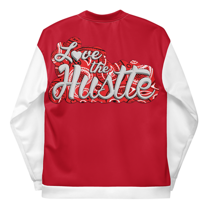 Blouson aviateur unisexe Love The Hustle™, hauts rouges