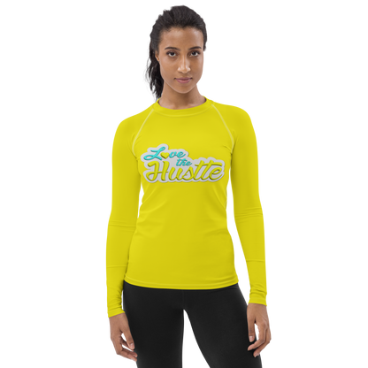 Love The Hustle™ Women's Long Sleeve Rash Guard Neon Collection