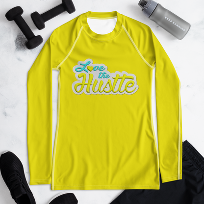 Love The Hustle™ Women's Long Sleeve Rash Guard Neon Collection