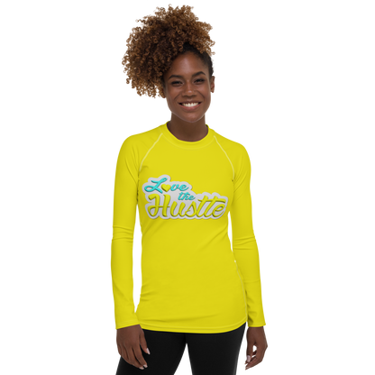 Love The Hustle™ Women's Long Sleeve Rash Guard Neon Collection