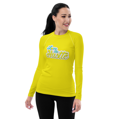 Love The Hustle™ Women's Long Sleeve Rash Guard Neon Collection
