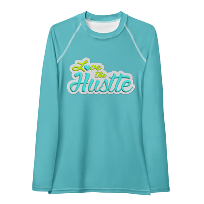 Love The Hustle™ Women's Long Sleeve Rash Guard Neon Collection