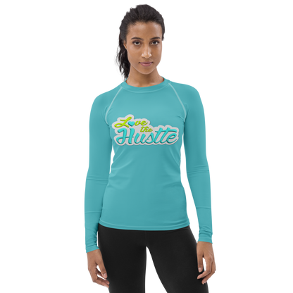 Love The Hustle™ Women's Long Sleeve Rash Guard Neon Collection