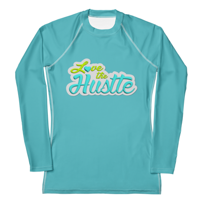 Love The Hustle™ Women's Long Sleeve Rash Guard Neon Collection