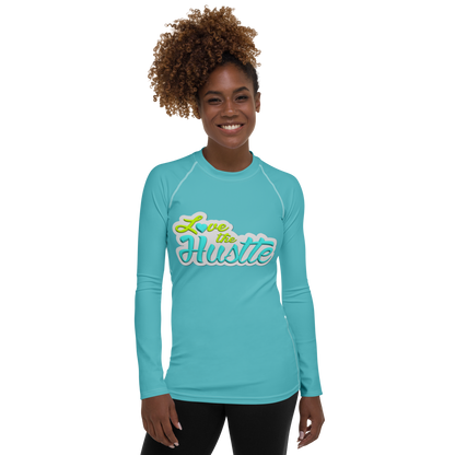Love The Hustle™ Women's Long Sleeve Rash Guard Neon Collection