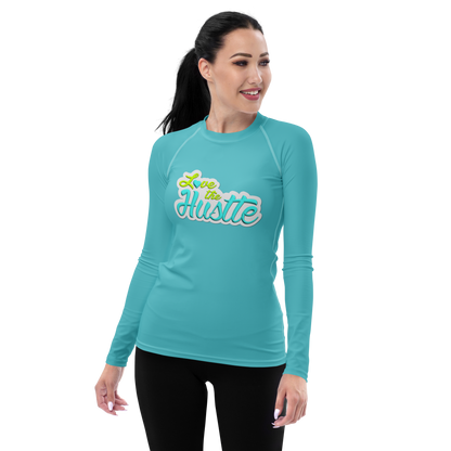 Love The Hustle™ Women's Long Sleeve Rash Guard Neon Collection