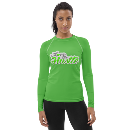 Love The Hustle™ Women's Long Sleeve Rash Guard Neon Collection
