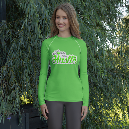 Love The Hustle™ Women's Long Sleeve Rash Guard Neon Collection
