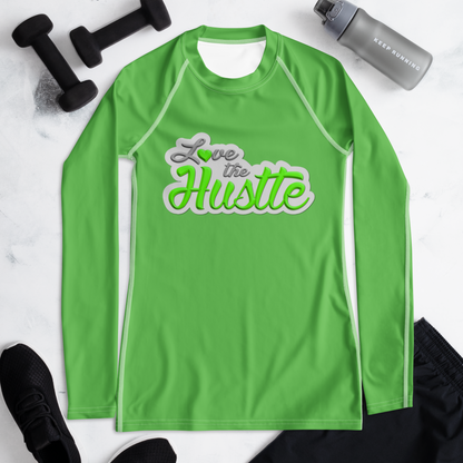 Love The Hustle™ Women's Long Sleeve Rash Guard Neon Collection