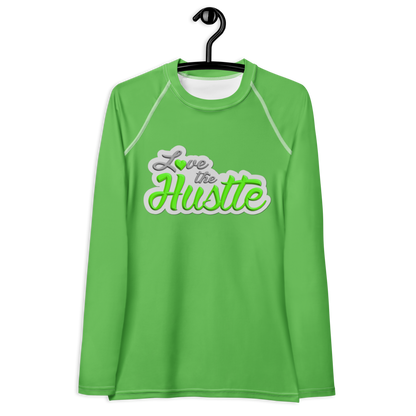 Love The Hustle™ Women's Long Sleeve Rash Guard Neon Collection
