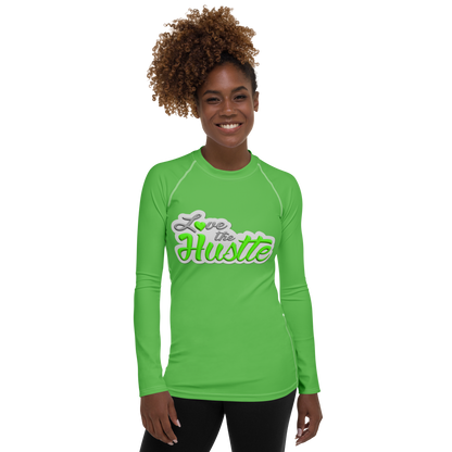 Love The Hustle™ Women's Long Sleeve Rash Guard Neon Collection