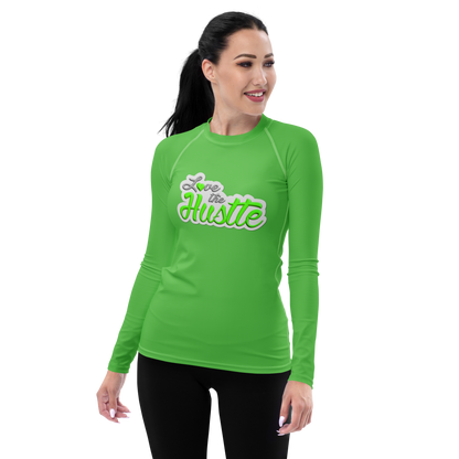 Love The Hustle™ Women's Long Sleeve Rash Guard Neon Collection