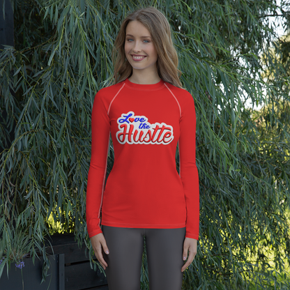 Love The Hustle™ Women's Long Sleeve Rash Guard Neon Collection