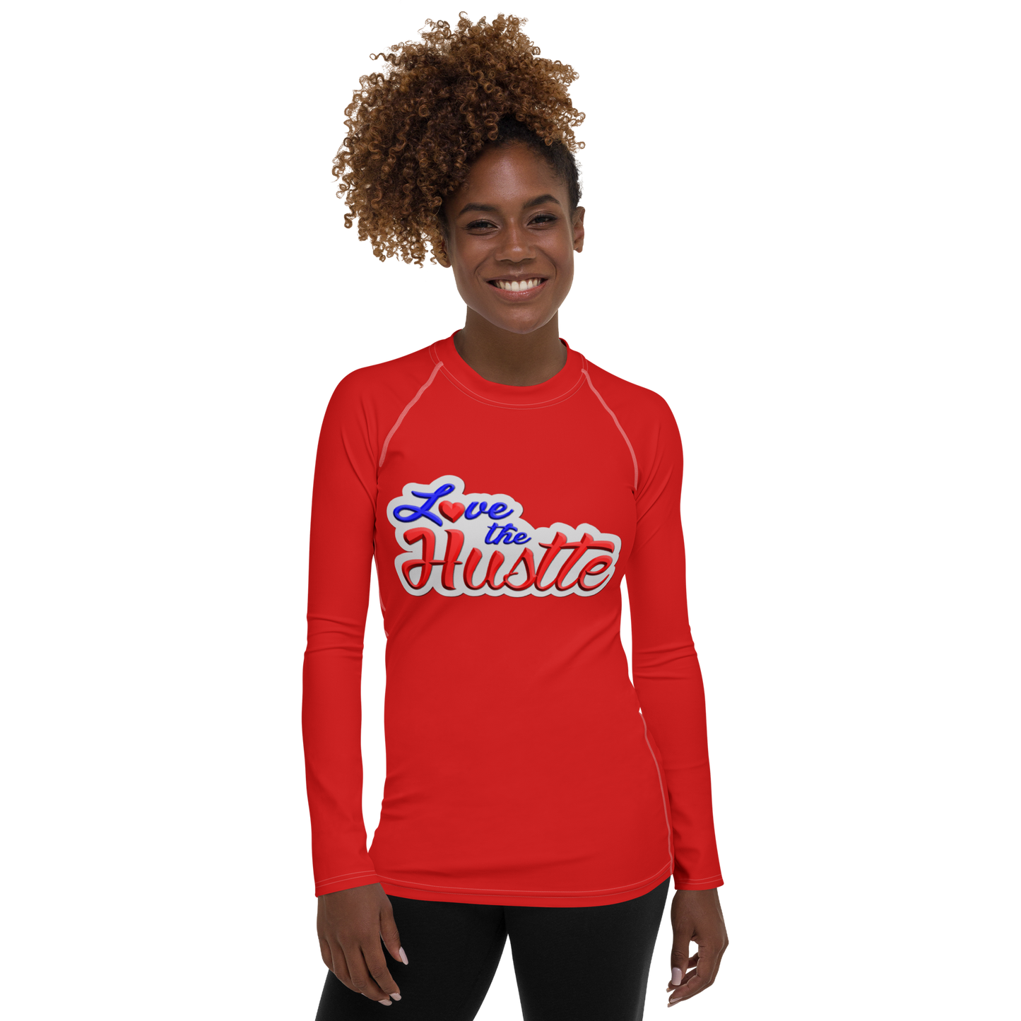 Camiseta de manga larga para mujer Love The Hustle™, colección neón