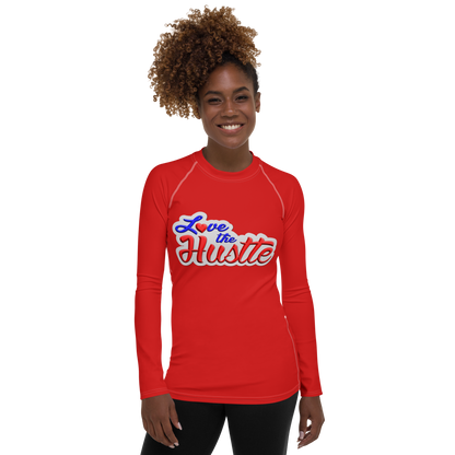 Love The Hustle™ Women's Long Sleeve Rash Guard Neon Collection
