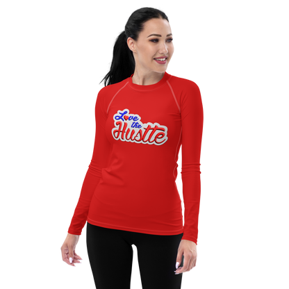 Love The Hustle™ Women's Long Sleeve Rash Guard Neon Collection
