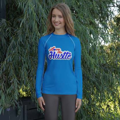 Love The Hustle™ Women's Long Sleeve Rash Guard Neon Collection