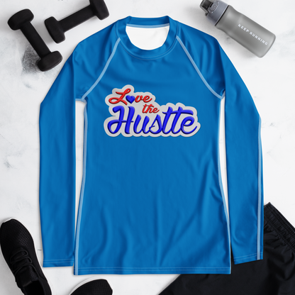 Love The Hustle™ Women's Long Sleeve Rash Guard Neon Collection