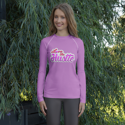 Love The Hustle™ Women's Long Sleeve Rash Guard Neon Collection
