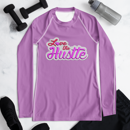 Love The Hustle™ Women's Long Sleeve Rash Guard Neon Collection