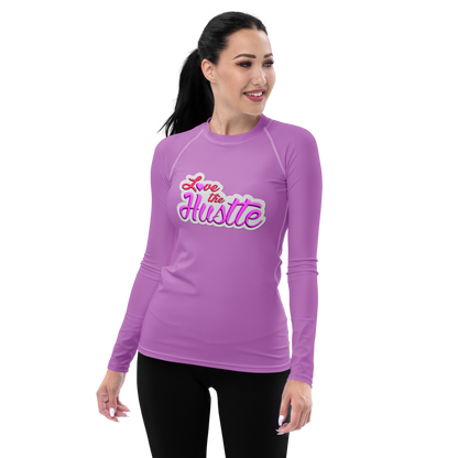 Love The Hustle™ Women's Long Sleeve Rash Guard Neon Collection